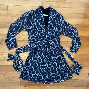 Anthropologie EUC Weston Wear Fully Lined Raw Edge Top